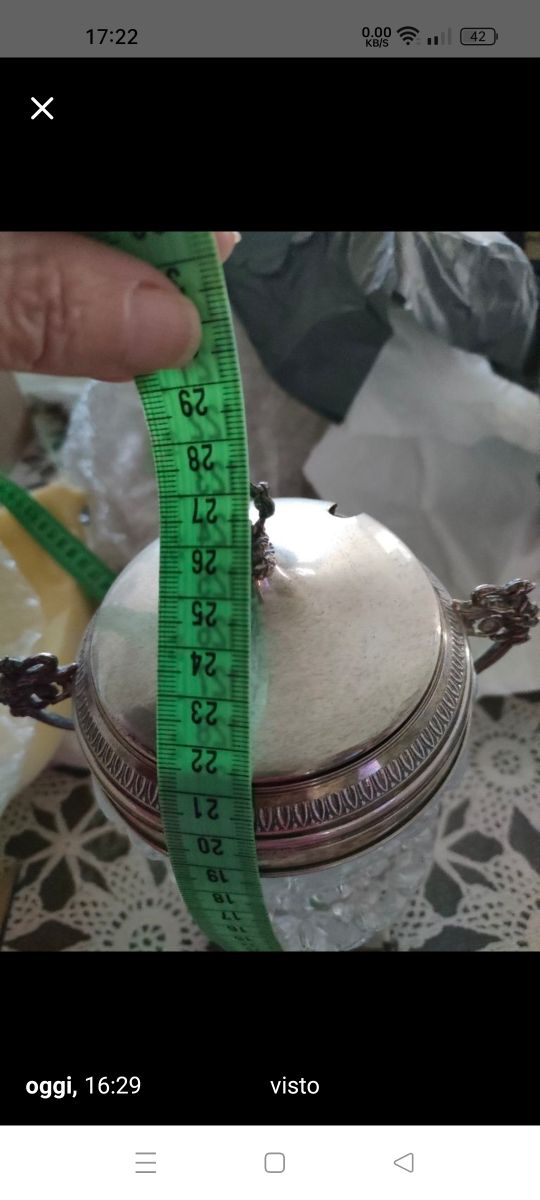 Cristallo di Boemia e Argento Vintage