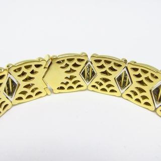 Pulsera de Oro de 18k con 117 Diamantes talla Bril