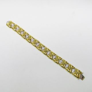 Pulsera de Oro de 18k con 117 Diamantes talla Bril