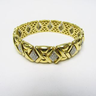 Pulsera de Oro de 18k con 117 Diamantes talla Bril