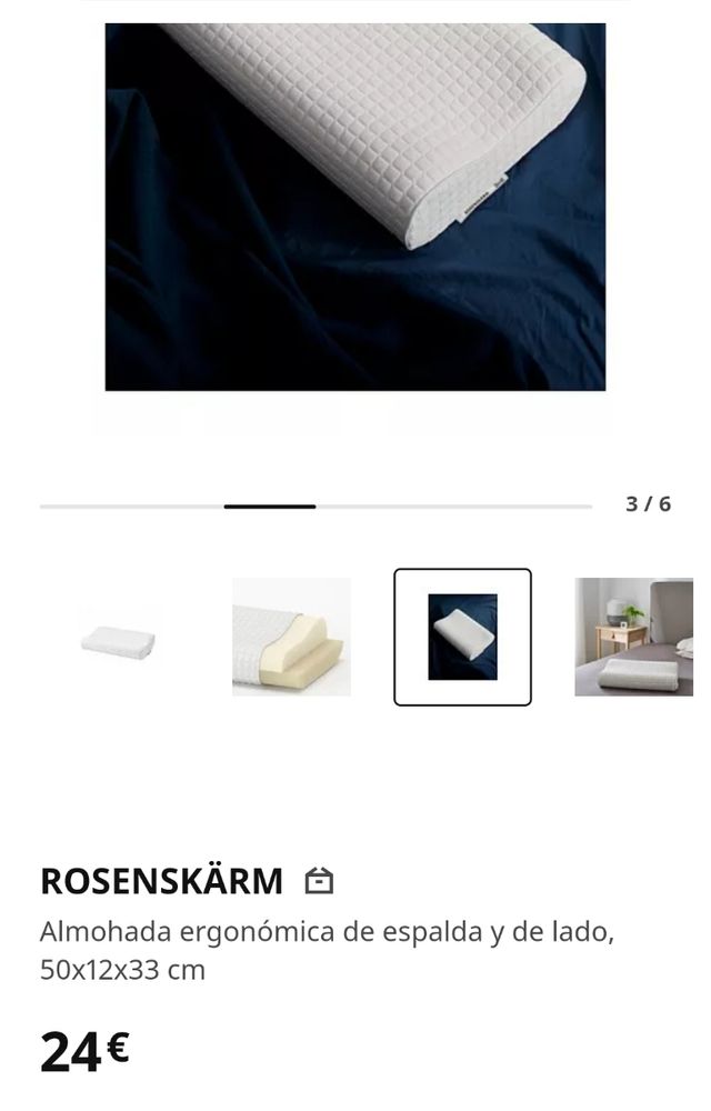 Almohada cervical Ikea