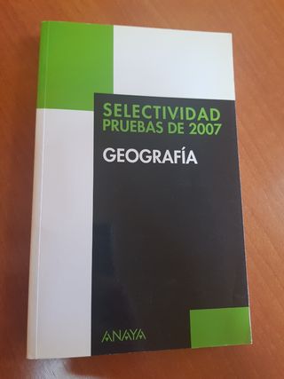 geografía - pruebas de selectividad