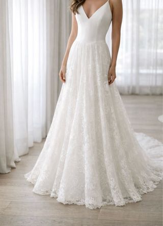 cancan novia silueta A talla Mediana