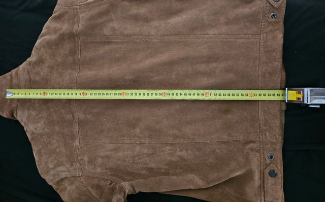 Chaqueta tejana de ante