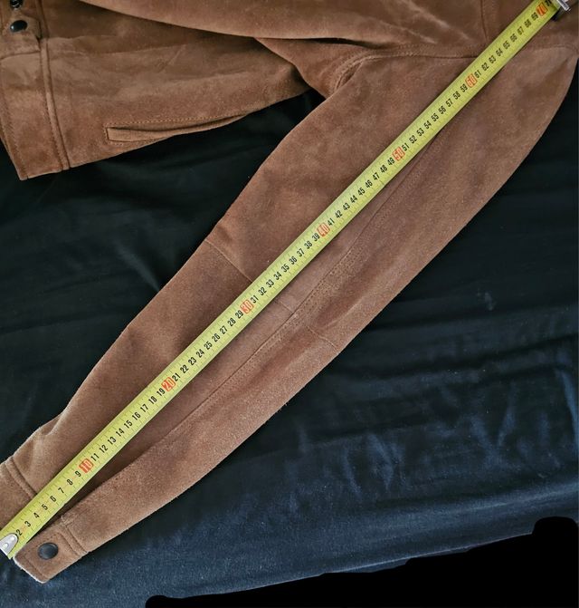 Chaqueta tejana de ante