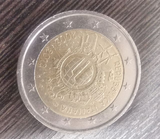 2 euro commemorativa errore di Conio