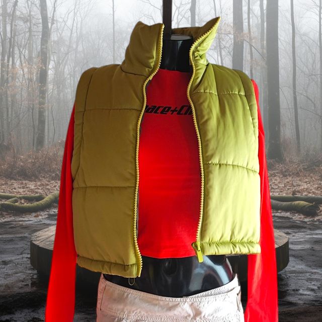 CHALECO plumas corto