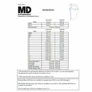 (1 unidade) Bota Ponseti 2 Md Orthopedics número 2