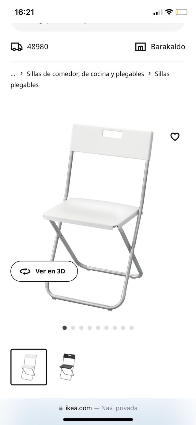 ikea silla plegable