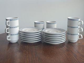 Tazas café con plato