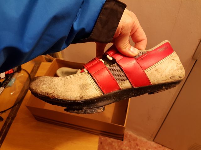 Zapatillas de ciclista con calas