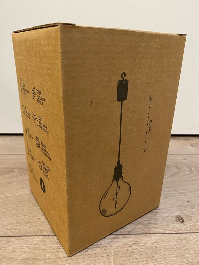 Lámpara colgante que funciona a pilas