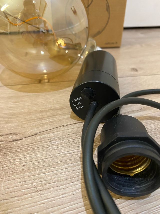 Lámpara colgante que funciona a pilas