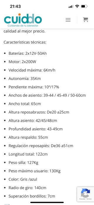 silla de ruedas electrica