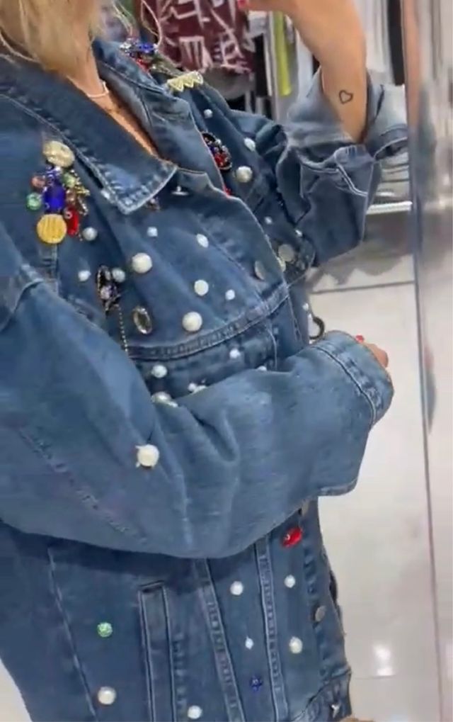 chaqueta vaquera pedreria