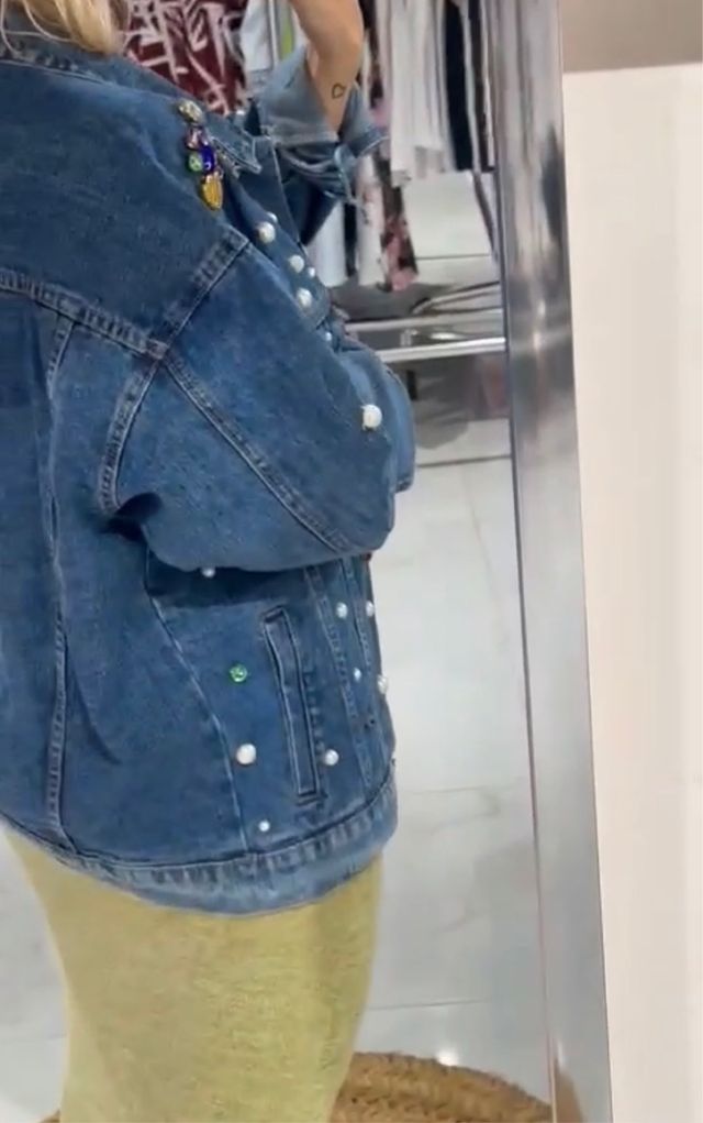 chaqueta vaquera pedreria