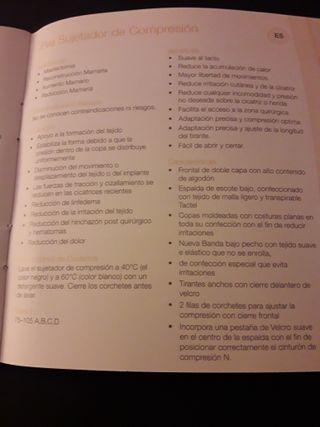 SUJETADOR POST-QUIRÚRGICO AMOENA EVA SB