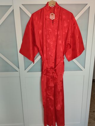 Bata Kimono china vintage Nueva XL