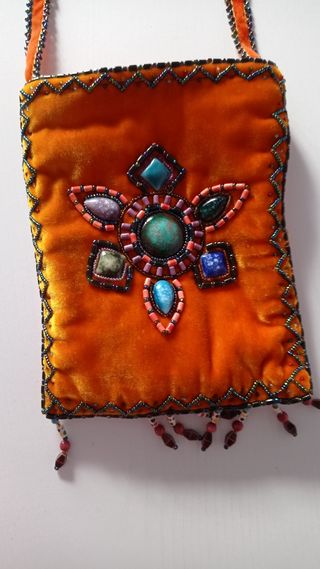 Bolso de terciopelo de seda 