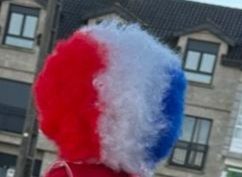 Peluca bandera de Francia