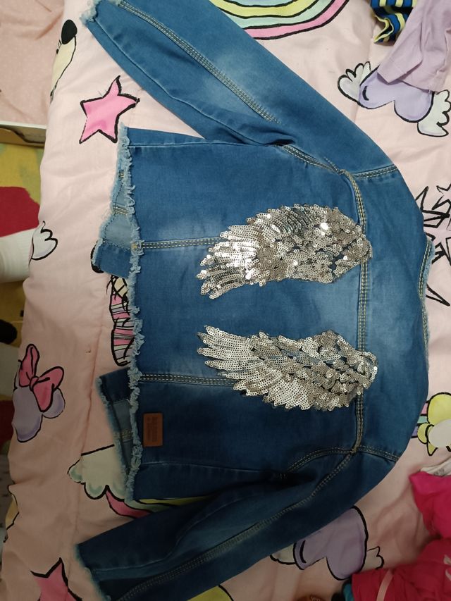 Chamarra vaquera alas