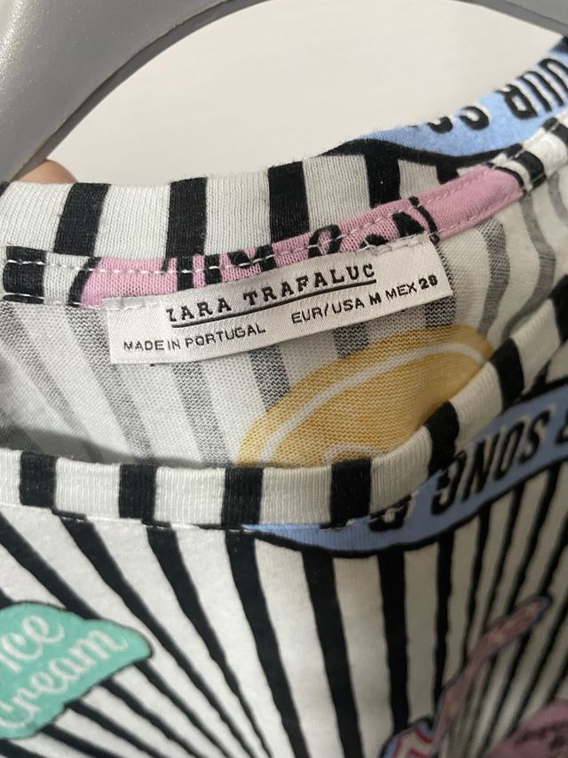 t-shirt maglia maglietta Strisce bianche nere