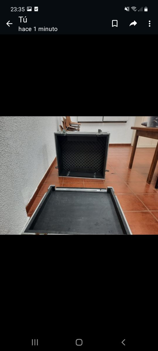 Caja para mesa de mezclas guardar material musical