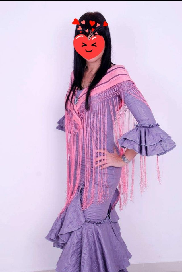 Traje Flamenca.  Gitana. Diseño exclusivo. Modista
