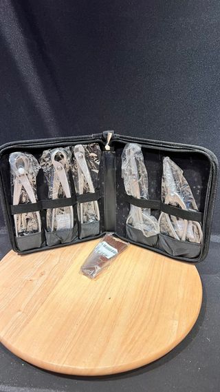 ESTUCHE HERRAMIENTAS BONSAI DINGMU ACERO INOX