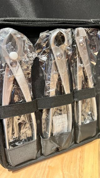 ESTUCHE HERRAMIENTAS BONSAI DINGMU ACERO INOX