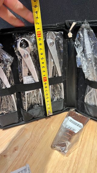 ESTUCHE HERRAMIENTAS BONSAI DINGMU ACERO INOX