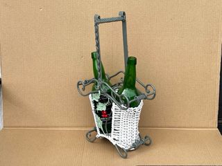 Botellero de forja de 45x27x15 cm