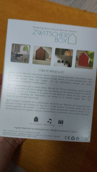 Scatola musicale canto uccelli