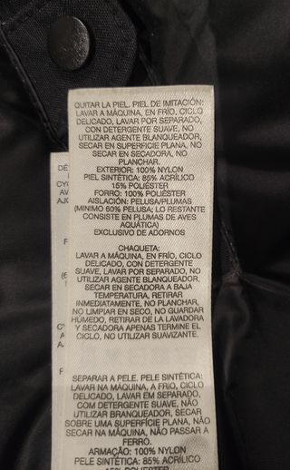 parka negra de plumas Columbia