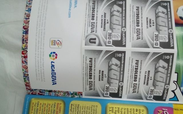 Album della Chromos.Liga 2012-2013.PANINI.