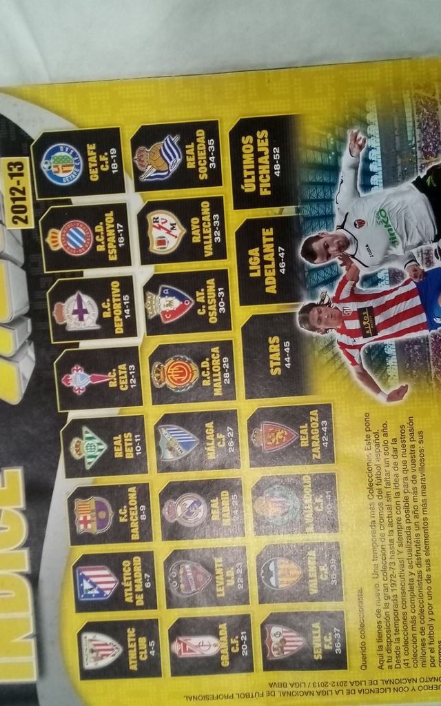 Album della Chromos.Liga 2012-2013.PANINI.