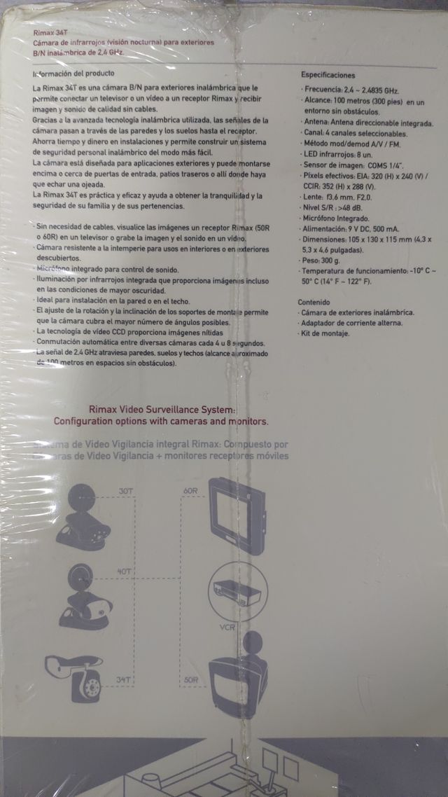 Câmaras de vigilância RIMAX a EXTERNAR