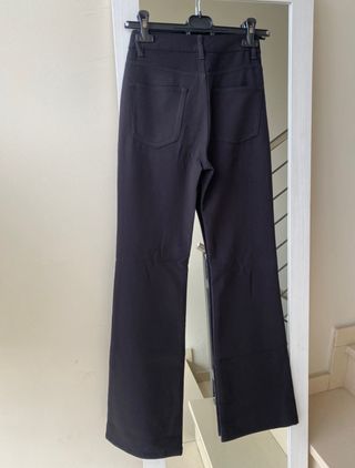 Pantalón Ancho Negro Mango