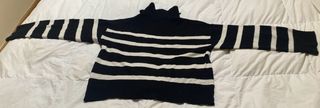 Jersey Bershka rayas blanco y negro