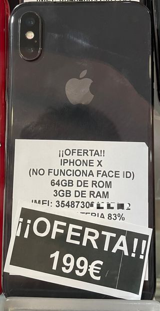 OFERTA!! IPHONE X 64GB (no face id)