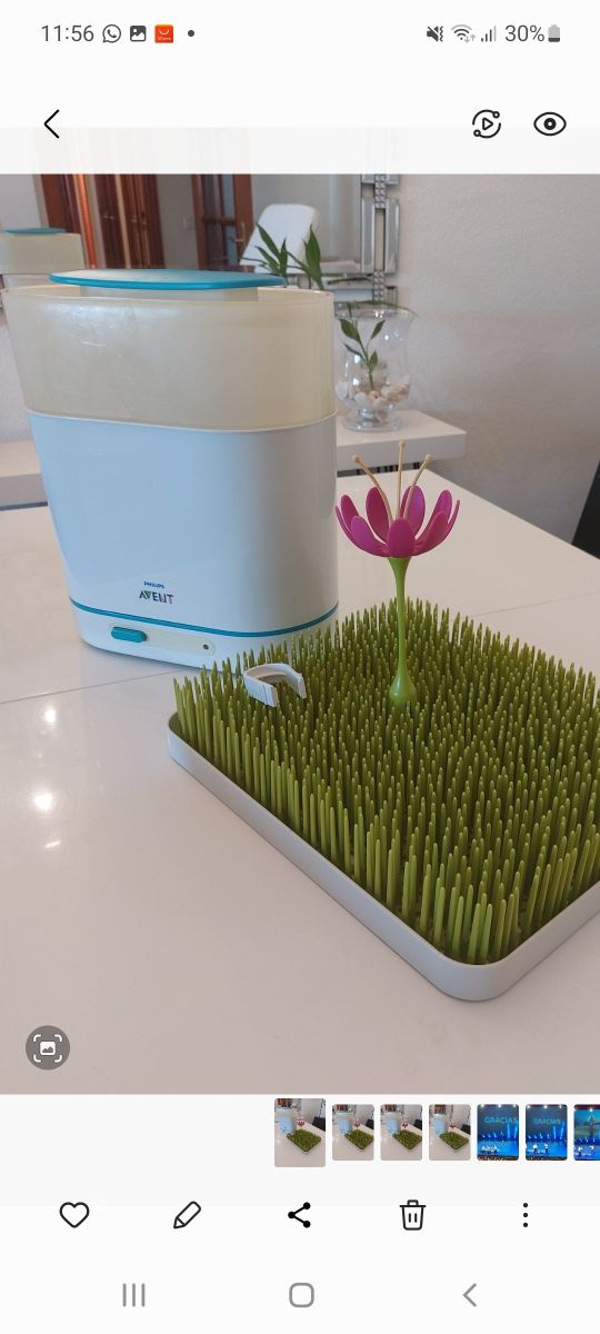 ESTERILIZADOR BIBERONES Y CHUPETES  Y ESCURRIDOR