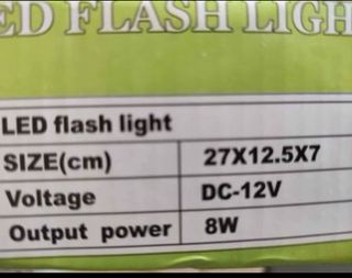 Lampeggiante luce a led rossa e blu 