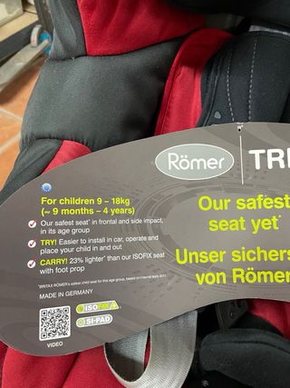 Silla coche niño isofix