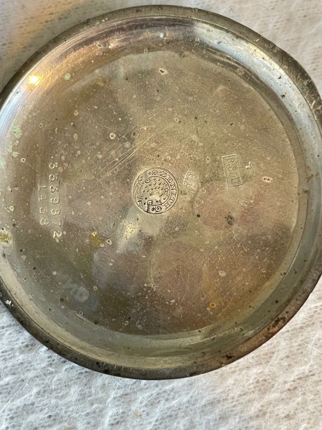 reloj plata bolsillo cuerda marca ZENITH Año 1927