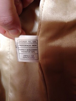 Cazadora piel mujer talla S