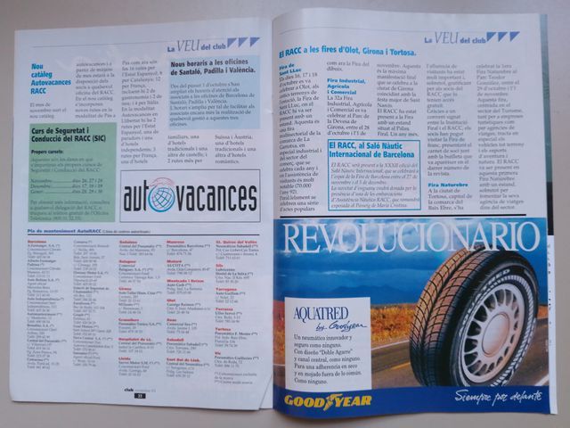 5 Revistas RACC Club 1993/1994