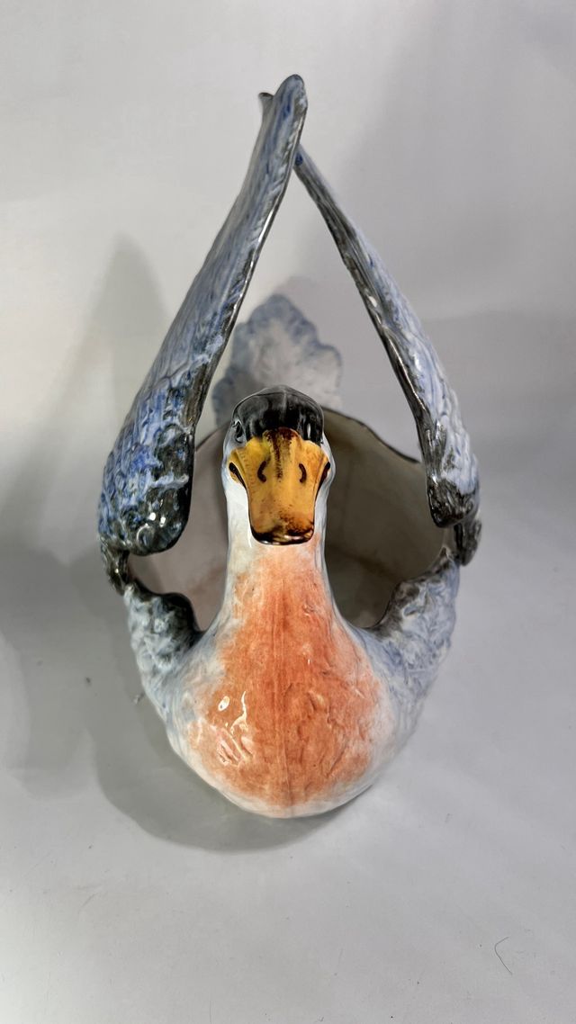 Centrotavola a forma di papera in ceramica Richard