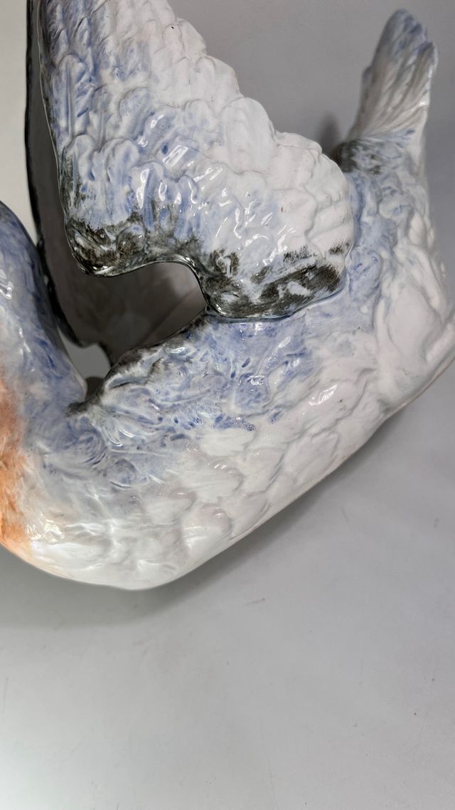 Centrotavola a forma di papera in ceramica Richard