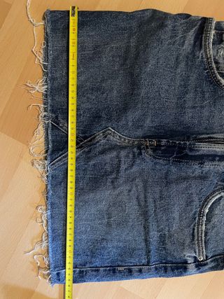 zara/minifalda vaquera/recta/xs