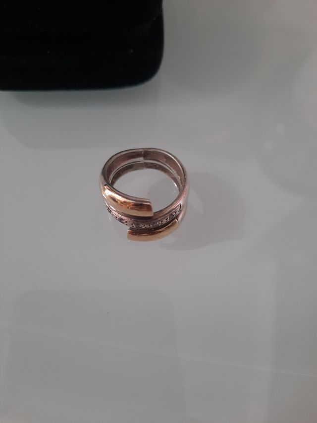 Anello in oro 18k e argento sterling